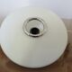 Pair of wall lamps saucer space age in white opaline 1970