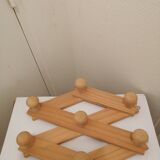 Wooden coat rack