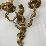 Paire d’appliques en bronze