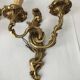 Pair of bronze wall sconces