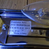 Pair of wall lamps Fontana Arte Design Italy