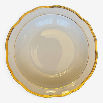 Hollow dish in fine Limoges porcelain