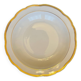 Hollow dish in fine Limoges porcelain