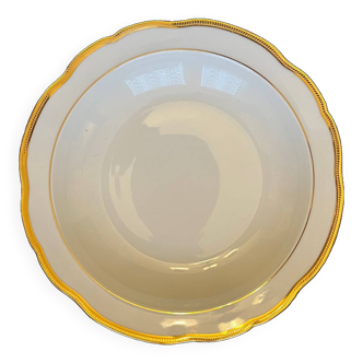 Hollow dish in fine Limoges porcelain