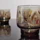 Set of 6 vintage Arcopal glasses in smoked glass country décor "ear of wheat"