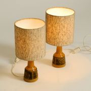 A pair of beautiful small ceramic table lamps by Cloos & Co., 1960s