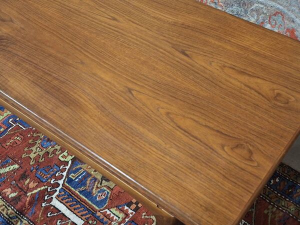 Table à manger / table basse métamorphique en teck par Kai Kristiansen, Danemark, années 1960.