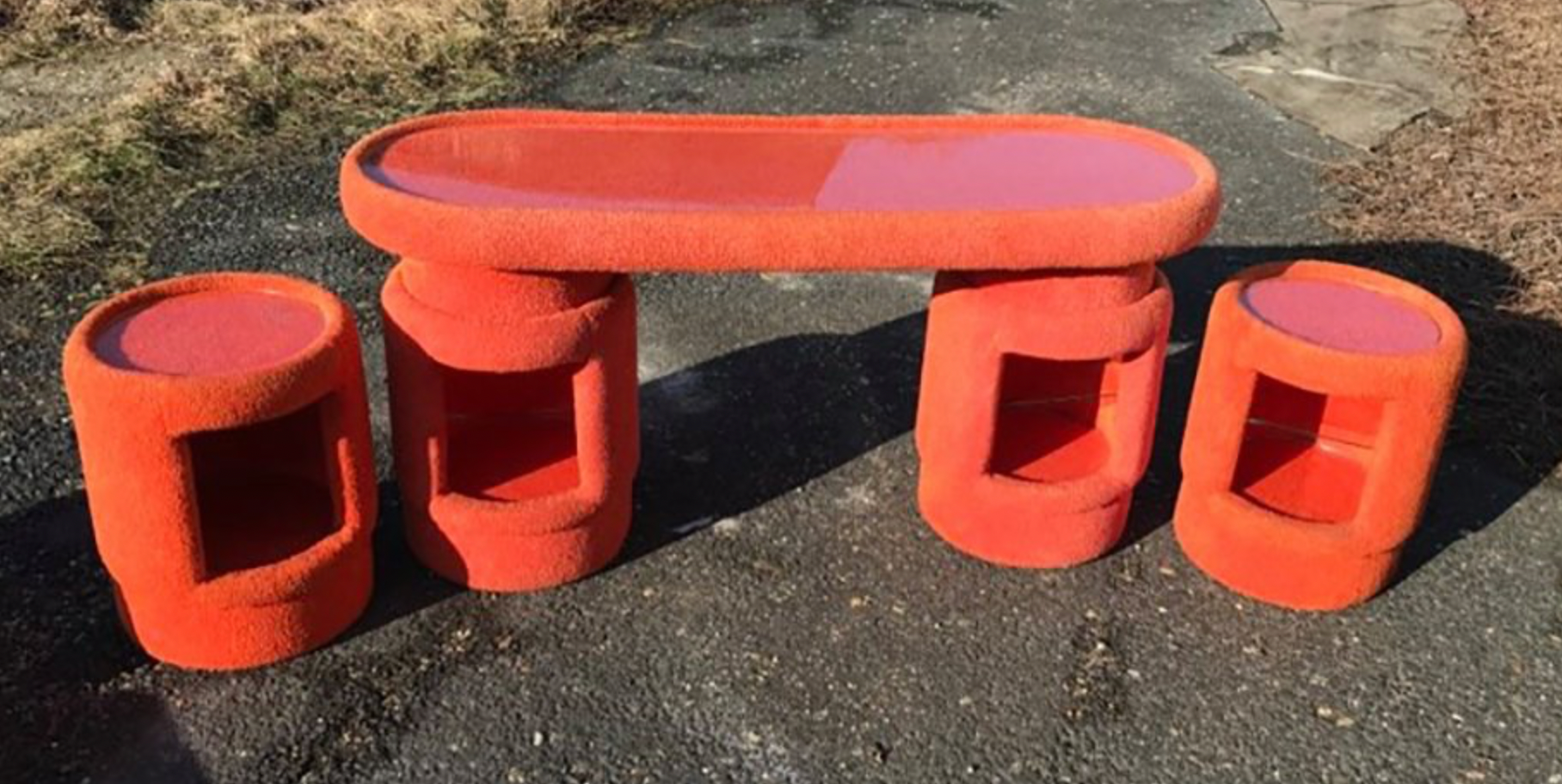 Dressing Tables by Kecskeméti Bútorértéskesítő Vállalat, 1975, Set of 6