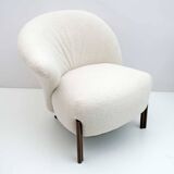 Post-Modern Italian Design Bouclè Armchair, 1980s