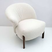 Post-Modern Italian Design Bouclè Armchair, 1980s