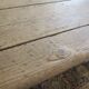 Large antique pine trestle dining table with drawer, Sweden 1780