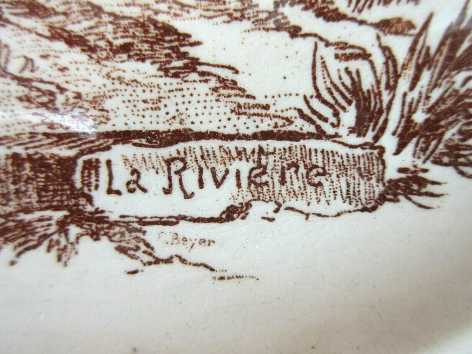 Assiette HB Choisy le Roi série Louis XIII modèle La RIVIERE