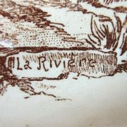 Plate HB Choisy le Roi Louis XIII series model La RIVIERE