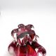 Organic Art Vase Josef Hospodka - Sommerso Ruby/Mandarin