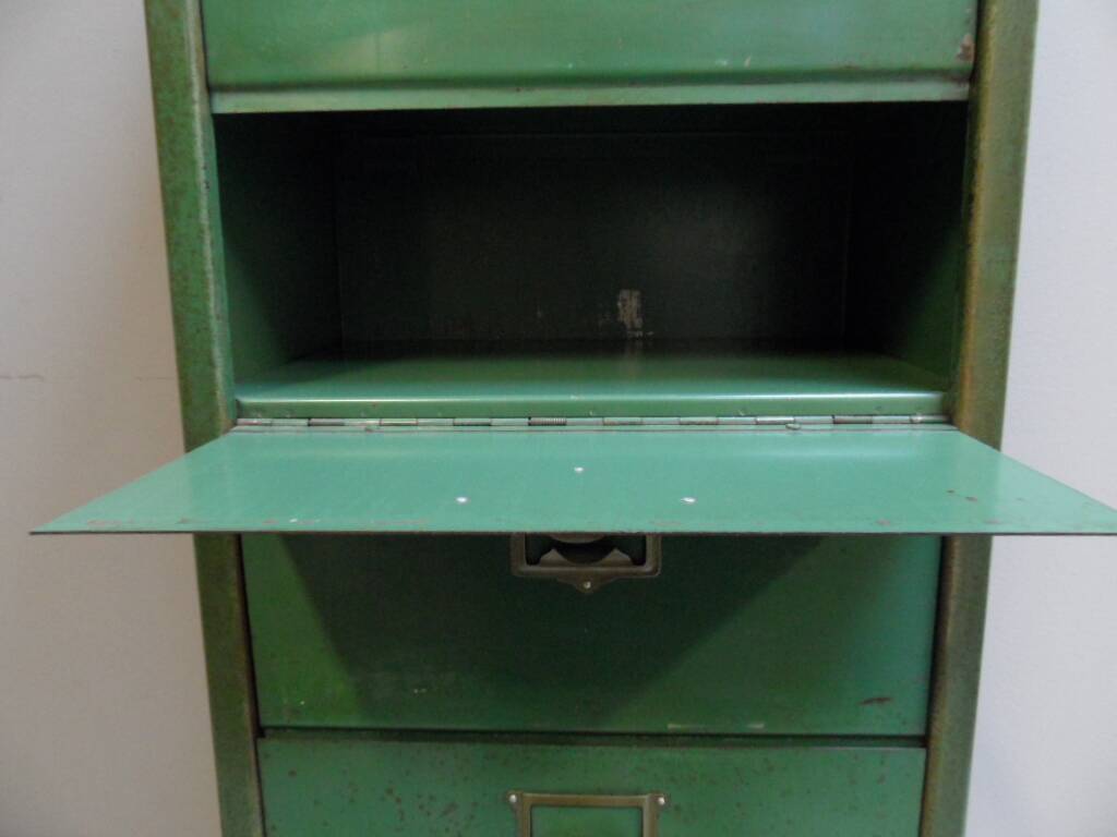 Vintage metal filing cabinet 1950's