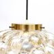 Suspension ambre bulle par Helena Tynell pour Limburg 70