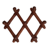 Bamboo style wooden coat racks