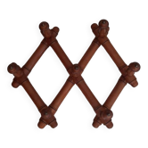 Bamboo style wooden coat racks