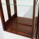 French Art Deco Oak Cabinet with Beveled Leaded Glass, ca. 1920