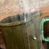 Old pitcher - vintage jug / ceramic slip Sarreguemines