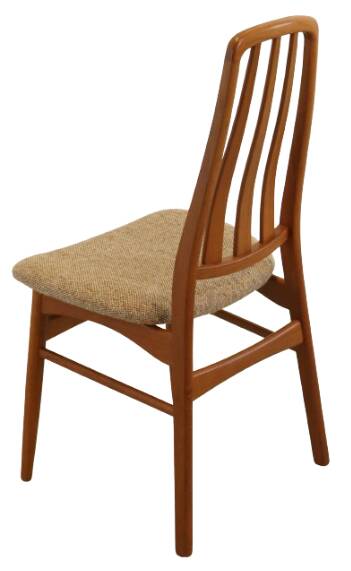 Set van 4 teak deense Vamdrup eetkamerstoelen 'Rudbol'