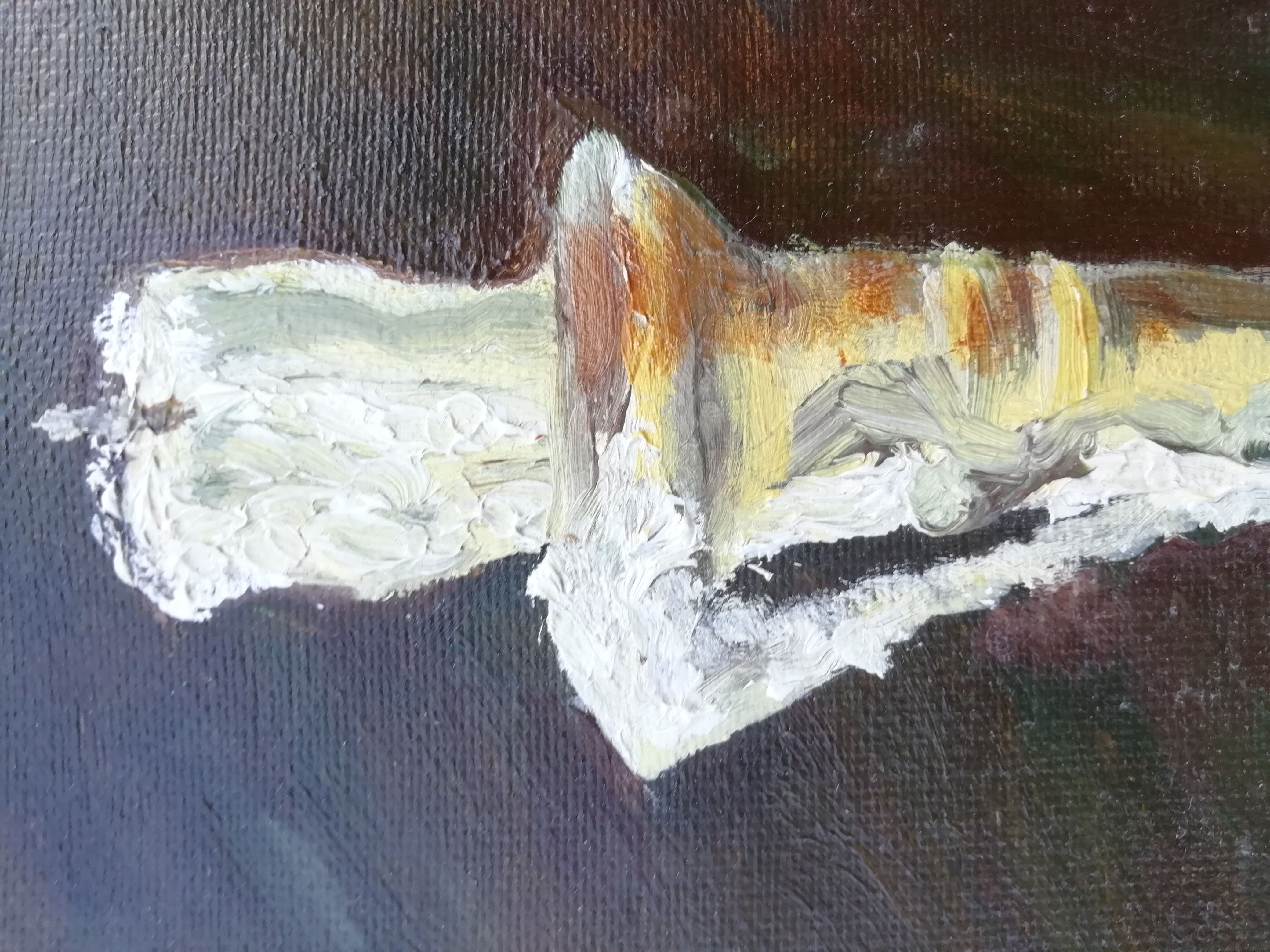 Oil on still life canvas