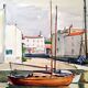 André Duculty (1912-1990) Watercolor on paper "Provencal Landscape" Signed lower right
