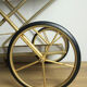 Foldable vintage bar trolley