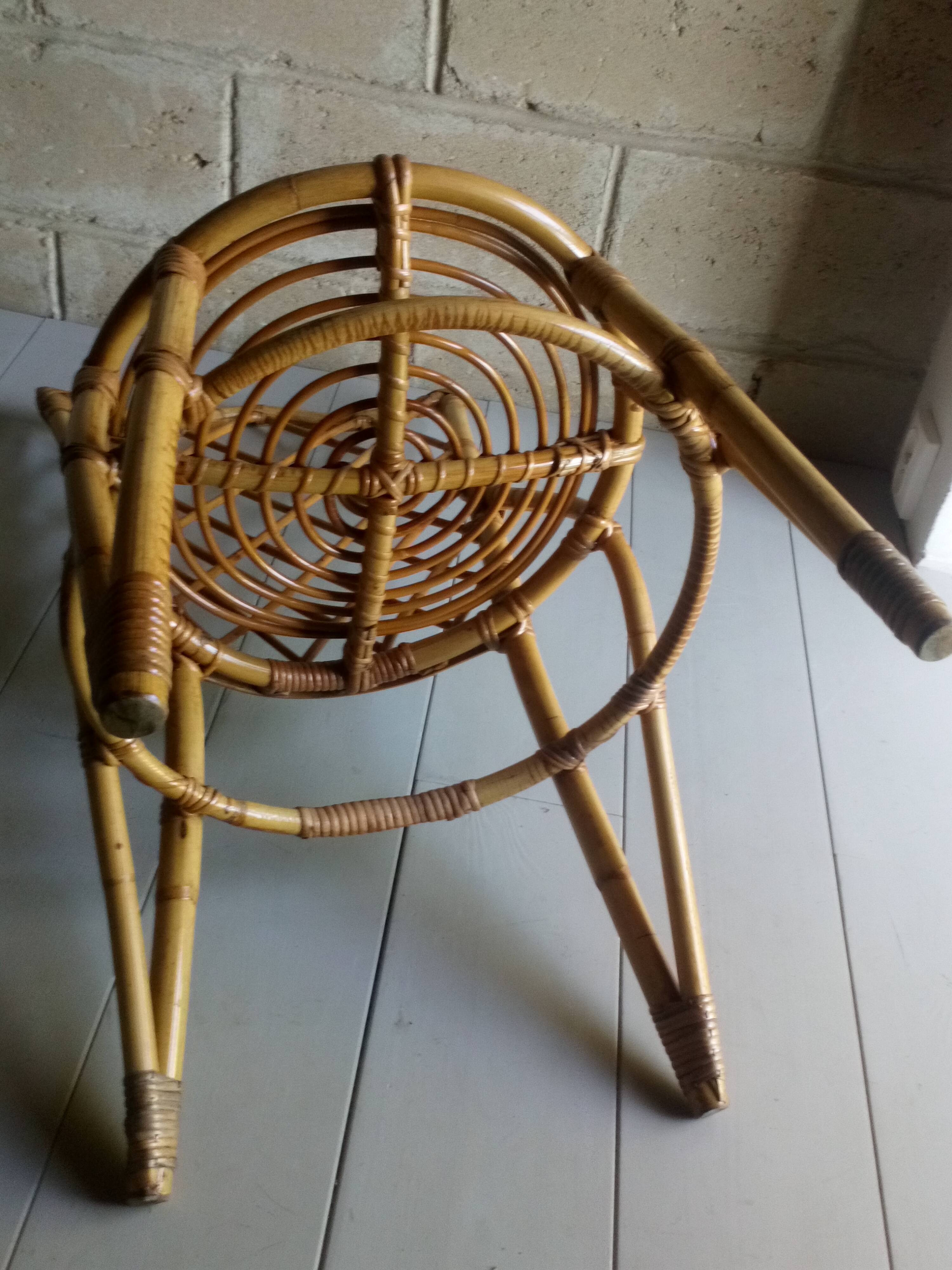 1950 rattan chair