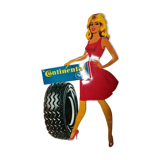 Continental advertising pin up