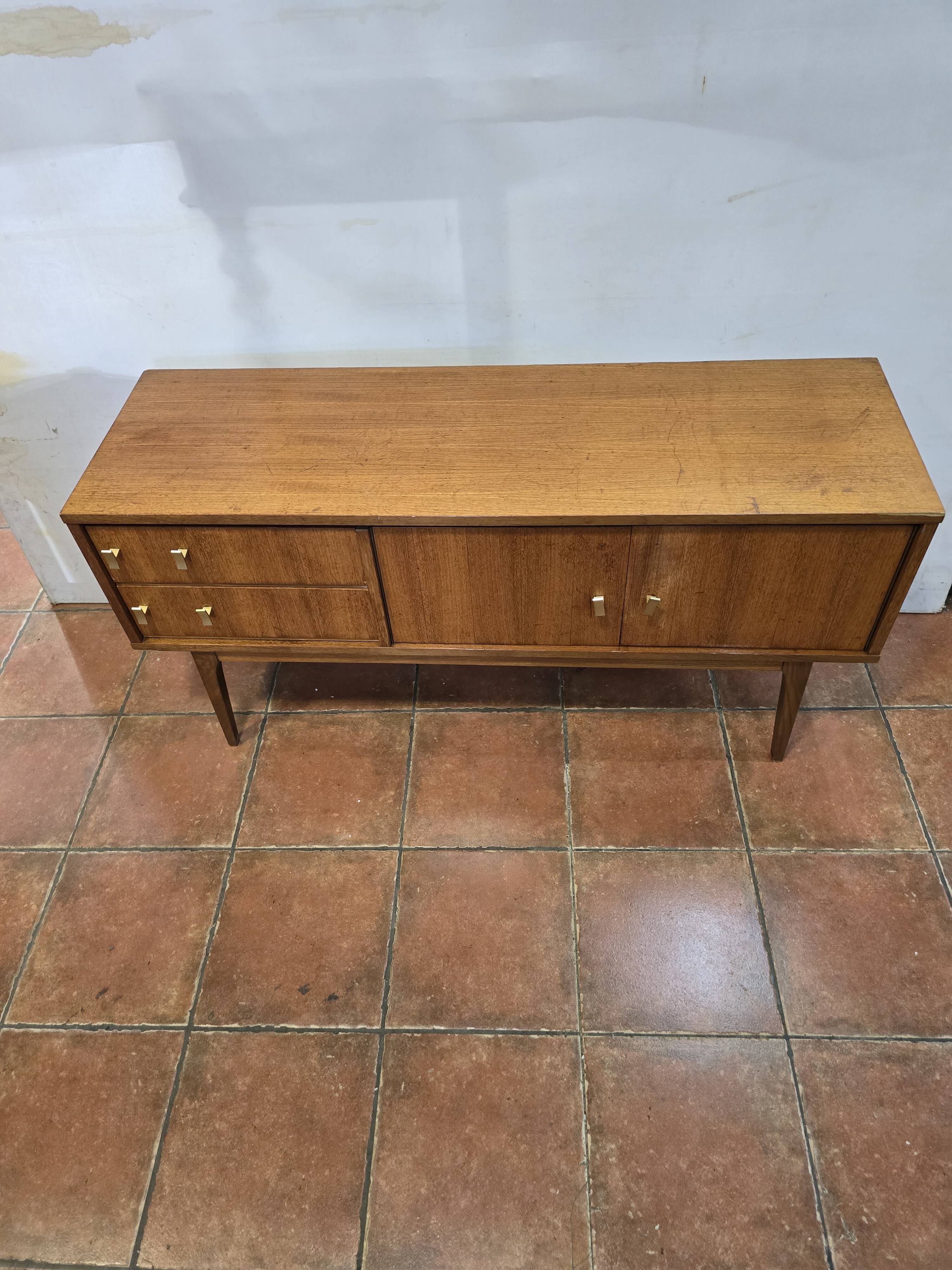 Scandinavian oak sideboard from the 60s, 125cms L