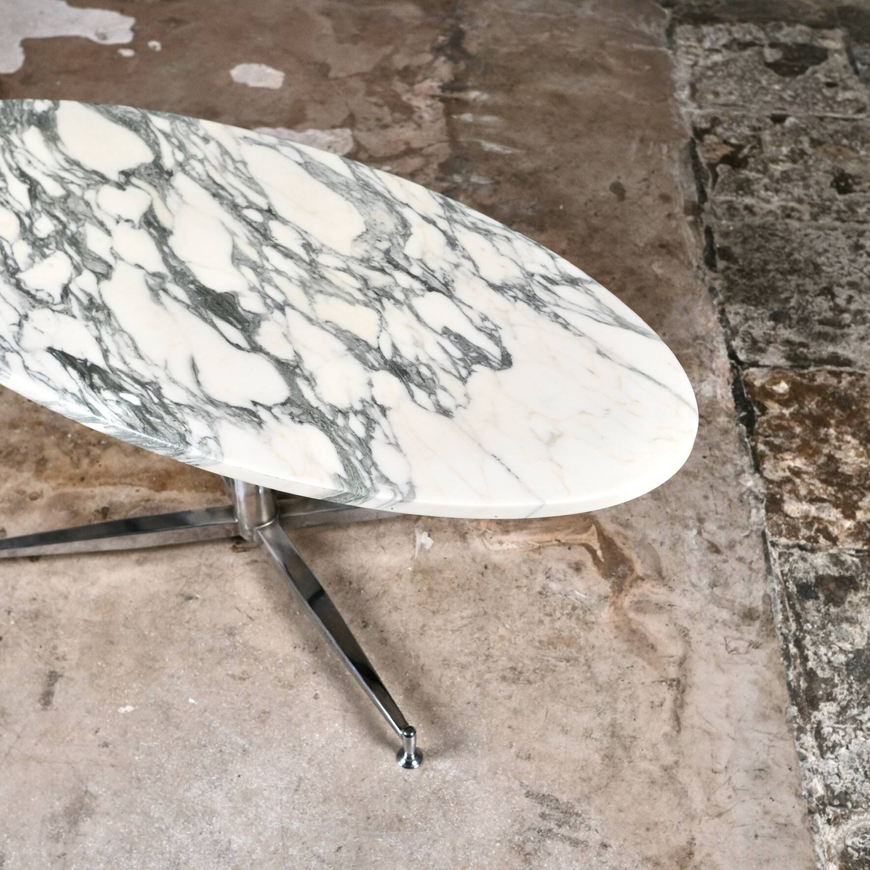 Michel Kin Arabescato marble coffee table for Arflex, 1960