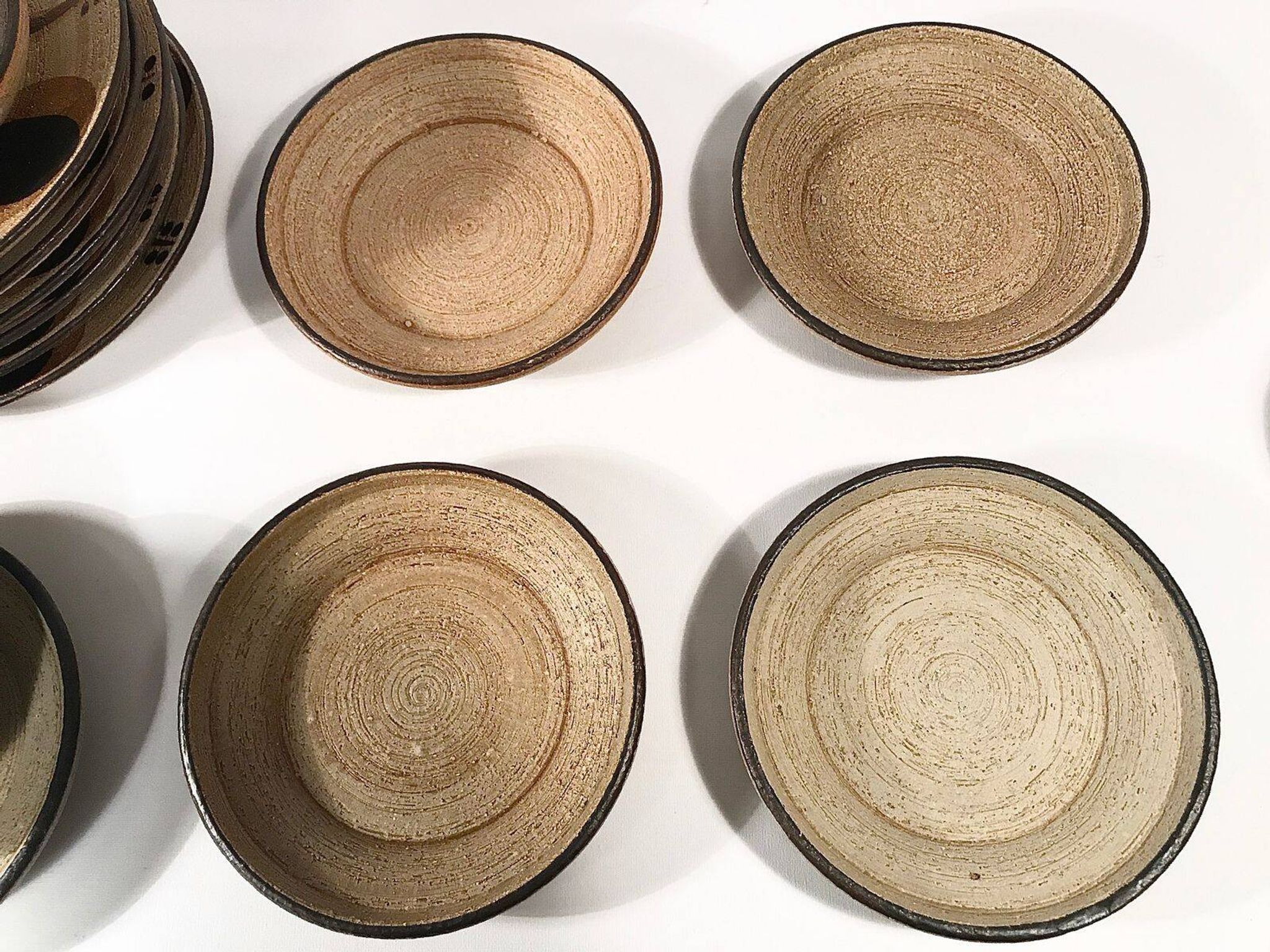 Vintage 24-piece ceramic coffee set from Sgrafo Modern, 1960s, Set of 24