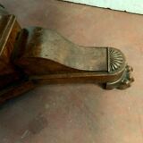 Walnut tripod guerin and walnut veneer Feet claws Solid Plateau