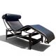 Chaise Longue LC4 Le Corbusier for Cassina — Original Black Leather (No. 114715)