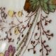 Six assiettes à entrée 1900s fleurs et papillons