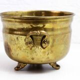 Cahce pot en laiton années 60