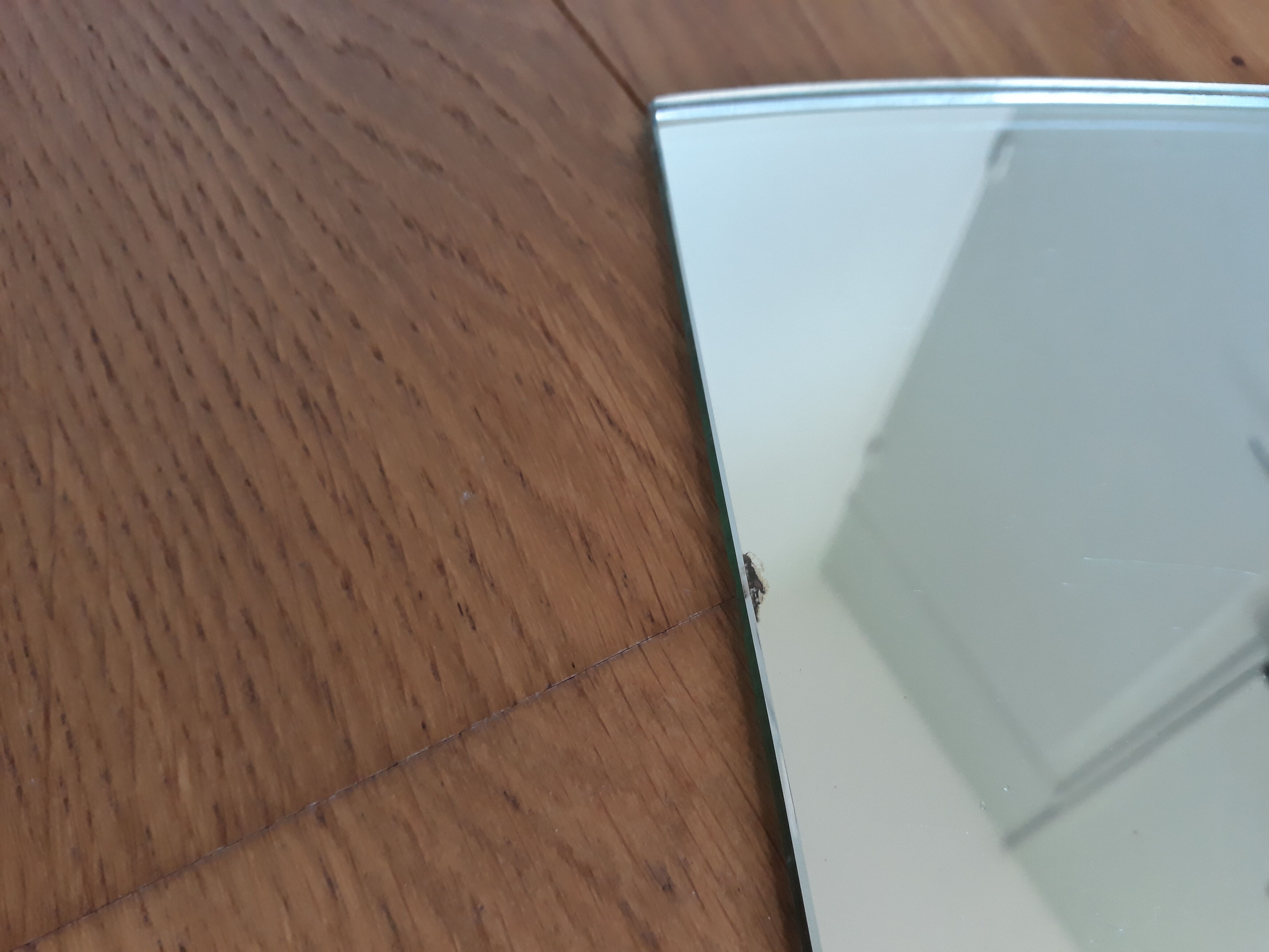 Miroir forme éventail années 60 45 x 25