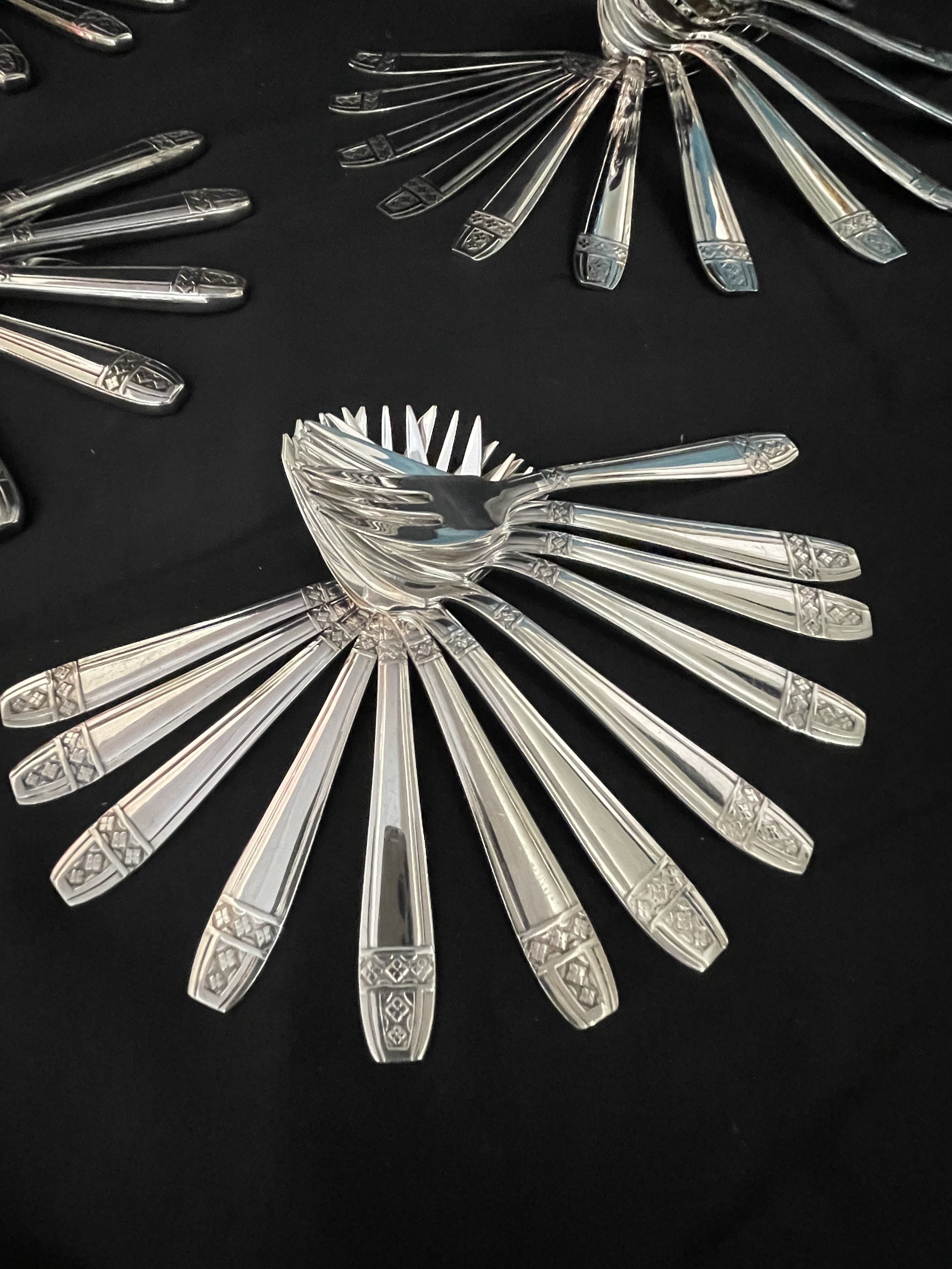 Cutlery 143 pieces Grand Prix de Monaco art deco with silversmith
