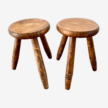 Pair of tripod stools