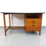 Vintage oak desk from the 1960s.