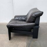 Postmodern German brutalist lounge chair by Rolf Benz for Musterring, 1990s.