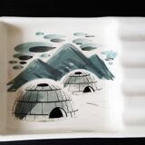 Sascha B. - Vintage ceramic ashtray igloo decor 1950-1960