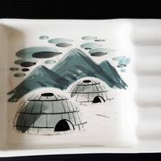 Sascha B. - Vintage ceramic ashtray igloo decor 1950-1960
