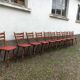 Bistro chairs vintage Scandinavian brasserie colorful galette - 1950 1960