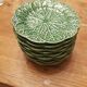 Faience plates "cabbage" dessert diameter 17 cm