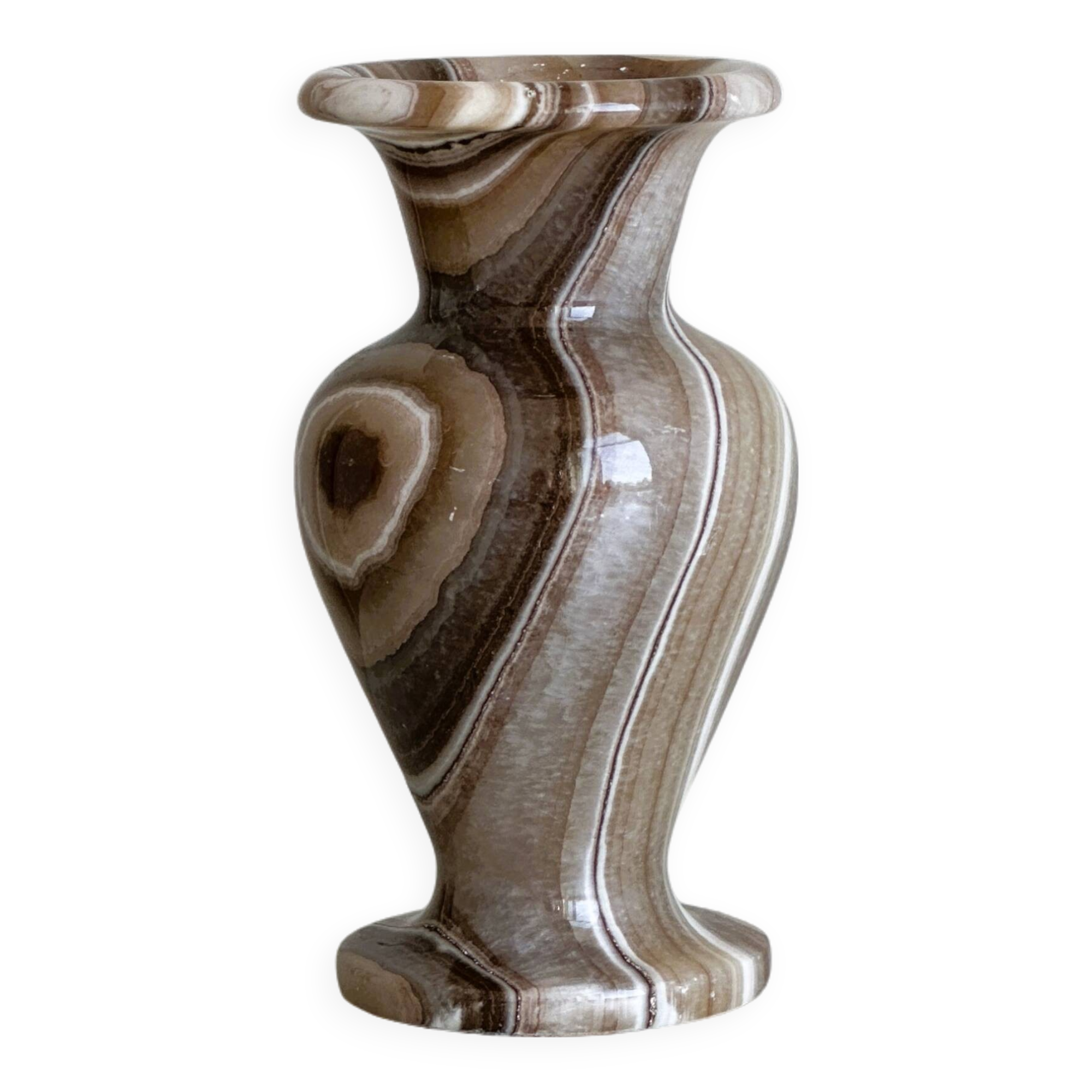 Small natural stone vase
