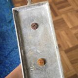 Bougeoir métallique chromé métalique grand moderniste Hanoukka