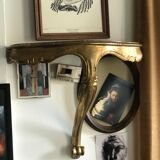Antique console in wood and stucco