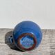 Small ethnic blue ceramic jar / vase